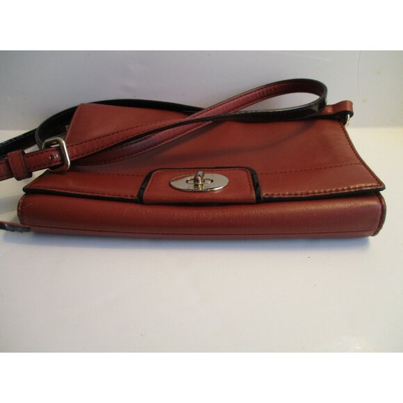 *Kate Spade Brown Cognac Leather Envelope Crossbody Bag - Picture 10 of 12